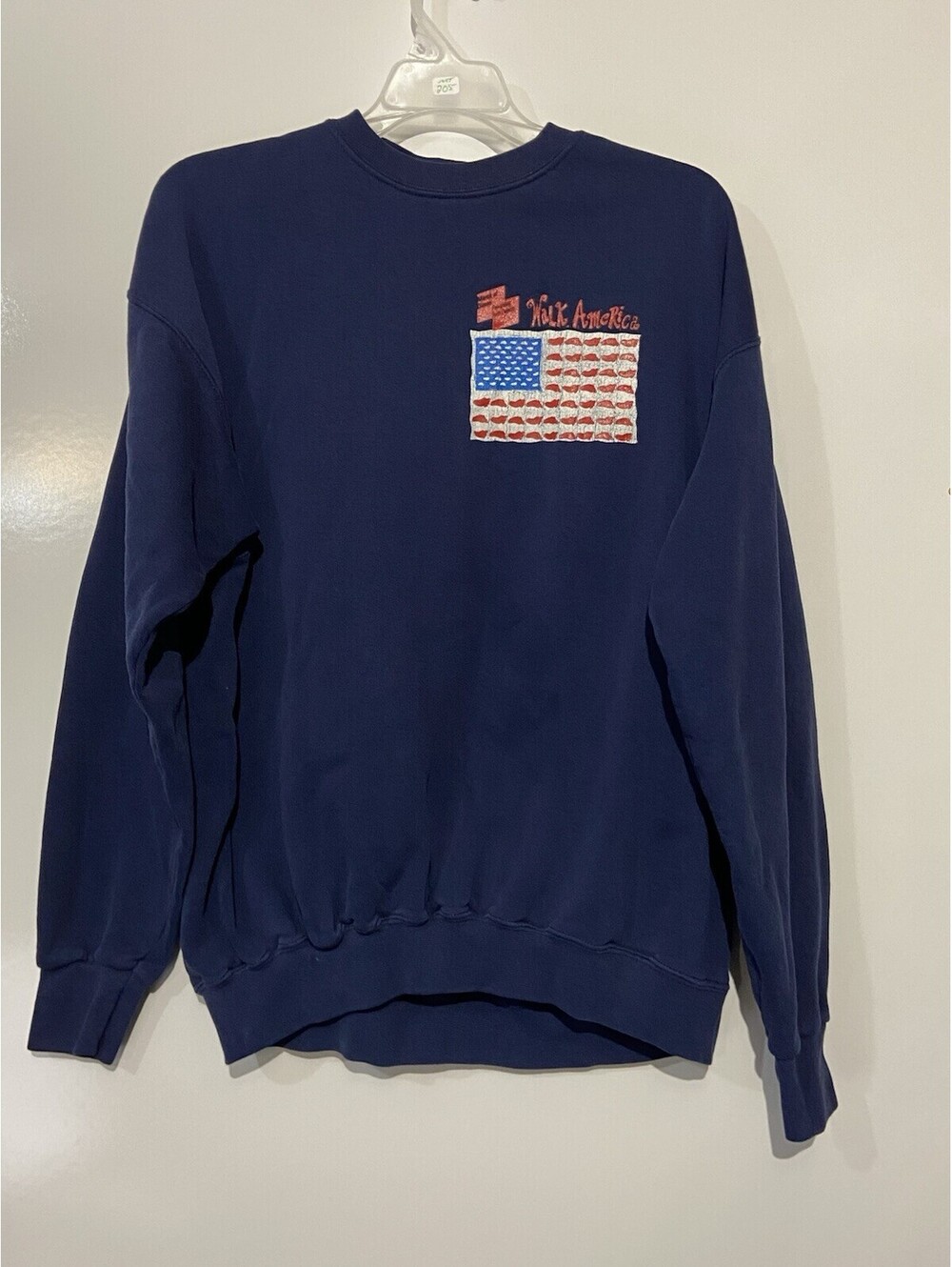 Unisex SOFFE Blue Vintage USA Made 1996 Walk America Sweatshirt Sz XL